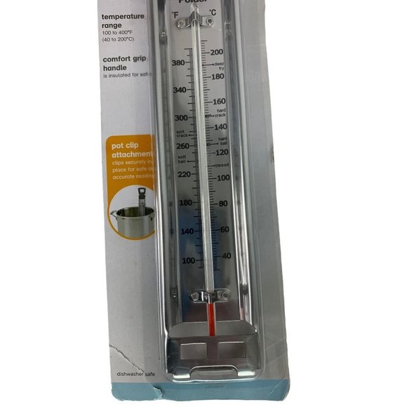 Polder Paddle Thermometer Candy Jelly Deep Fry THM-515 Pot Clip - Picture 3 of 8